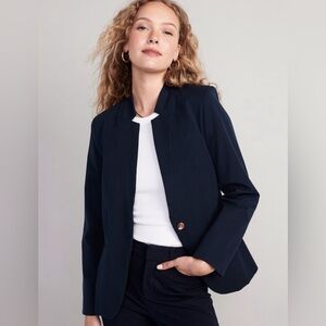 Old Navy Navy Blue Open-Front Blazer